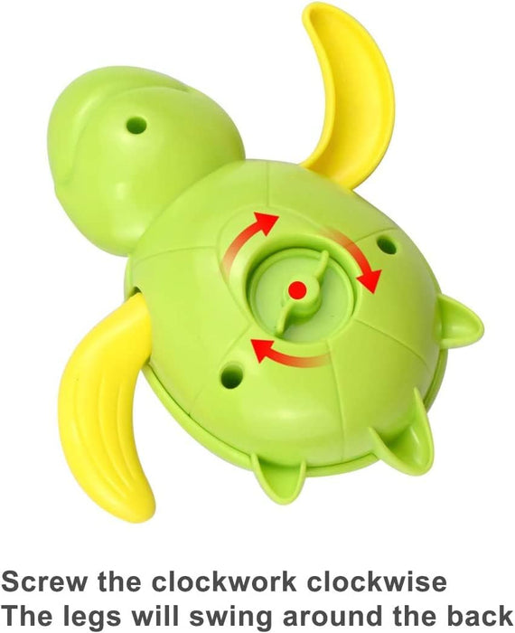 SYOSI Bath Toys Gifts for Year Old Toddlers Baby Bathtub Wind Up Turtle Toys for Months Baby Gifts for Year Old Boys Float Baby Bath Toy for Kids, 3PCS