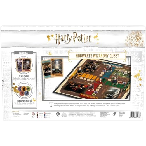 Cartamundi Harry Potter Hogwarts Wizardry Quest Board Game, Calling All Harry Potter Super-Fans! For 2 to 4 Players, Great Gift For Kids Aged 8+,