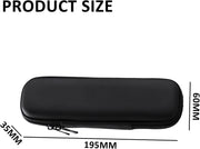 1 Piece Black Hard Shell Pencil Case, Waterproof Portable Storage Bag, Multifunctional Chain Pencil Case, Suitable for Management Pens, Ballpoint Pens, School Office Supplies