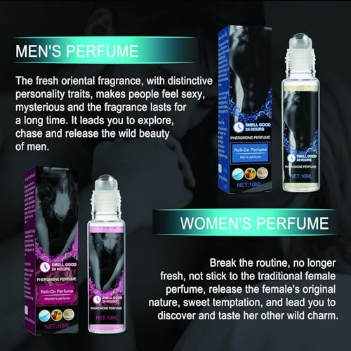 Women Pheromone Perfume - Phero Perfume Long -lasting and Addictive Personal Roll-on Pheromone Perfume Cologne Oil Fragrance for Women to Attract Men Cupid Pheromones Perfume Venom Love for Women