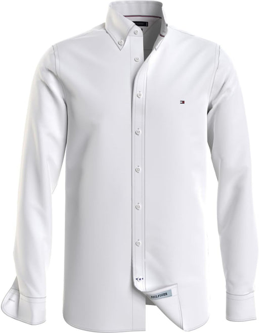 Mens Long Sleeve Shirt Flex Dobby Sf - Optic White