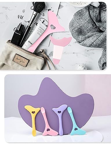 VELEGO Mascara Shield Applicator Guard Pads + Eyeliner Stencils Makeup Aid Tool, 3 in 1 Eyelash, Eyeshadow, Eyeliner Applicator Guide Tool for Makeup, Easy to Use, Suitable for Beginners