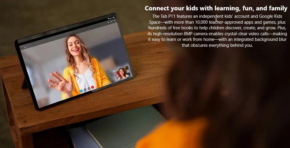Lenovo Tab P11 4GB  64GB Storage 11" Stunning 2K Resolution Display with Snapdragon 662 Processor International Version - Slate Gray (Charging Adapter Sold Separately)