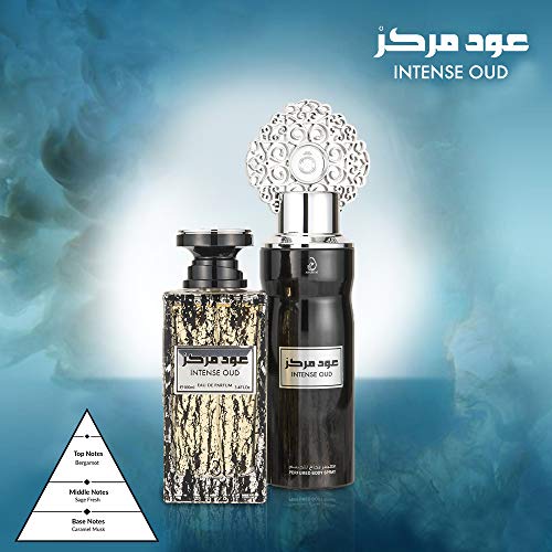 Arabiyat Intense Oud Perfume Gift Set For Unisex, Eau De Parfum, 100 ml + Deodorant, 200 ml
