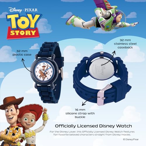 Disney Toy Story Kids' WDS000721 Disney Toy Story 4 Analog Display Analog Quartz Blue Watch, Blue