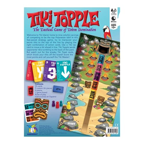 Gamewright Tiki Topple Game, Multicolour