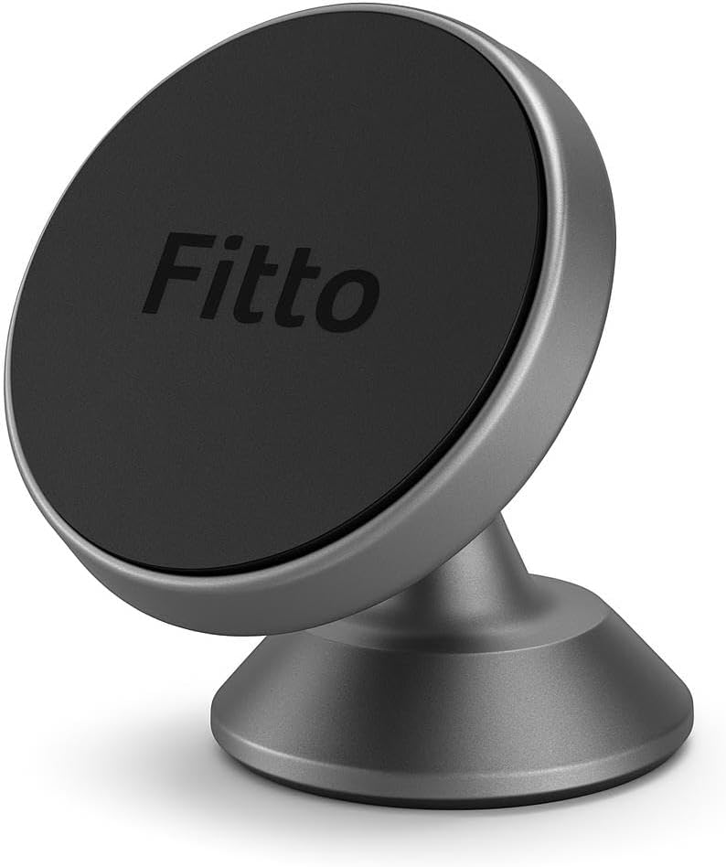Fitto Magnetic Mobile Holder for Car, Black - Universal Phone Mount