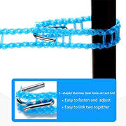 MAPPERZ Windproof Anti-Slip Removable Cloth Hanging Clothes Washing Line Drying Nylon Rope with Hooks/ Nylon Clothesline Rope - 5 Meter (Multicolor (3)