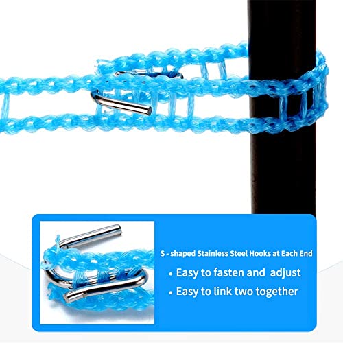MAPPERZ Windproof Anti-Slip Removable Cloth Hanging Clothes Washing Line Drying Nylon Rope with Hooks/ Nylon Clothesline Rope - 5 Meter (Multicolor (3)