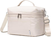 Insulated Lunch Bags for Women Cooler Bag Lightweight Nylon Waterproof Lunch Box For Work - Small Cream