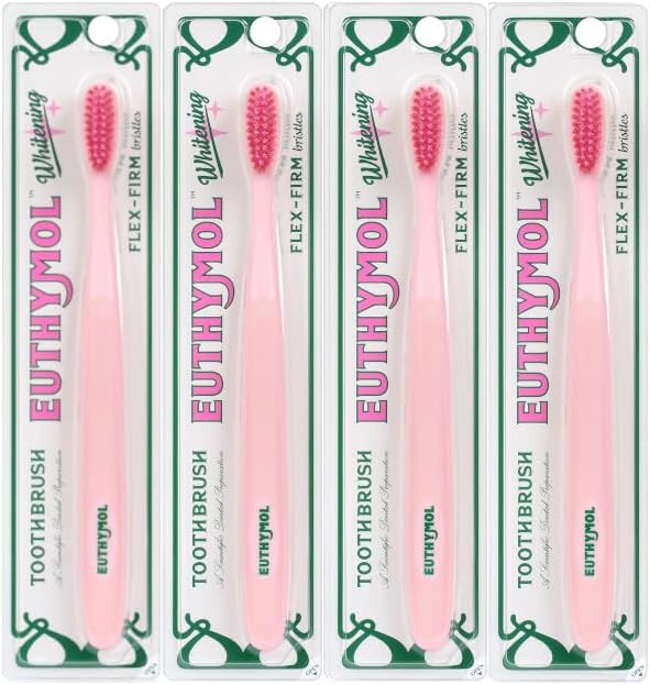 Whitening Toothbrush (Pink), Compact Small Full Head, High-Strength Micro Soft bristles, Deep Cleaning, Sensitive Gums Teeth, Daily Oral Enamel Dental Care-4 Packs - Whitening(Pink) 1 count (Pack of 1)