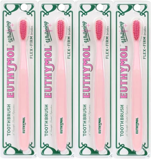 Whitening Toothbrush (Pink), Compact Small Full Head, High-Strength Micro Soft bristles, Deep Cleaning, Sensitive Gums Teeth, Daily Oral Enamel Dental Care-4 Packs - Whitening(Pink) 1 count (Pack of 1)