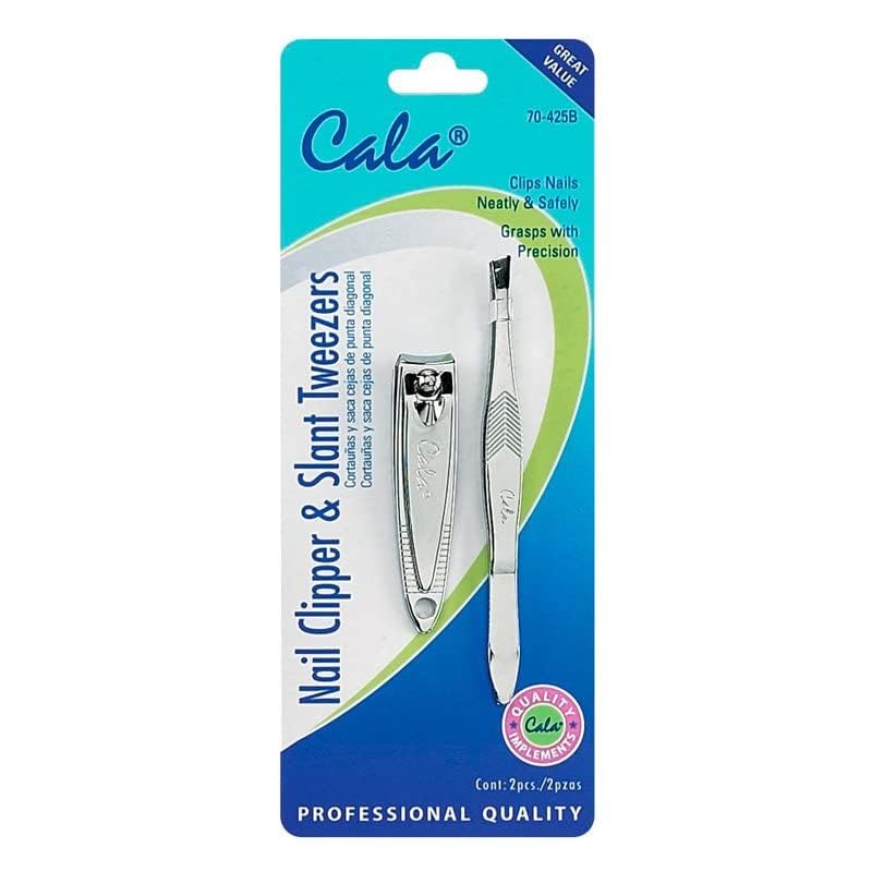 CALA. Nail Clipper & Slant Tweezers Manicure & Pedicure Set