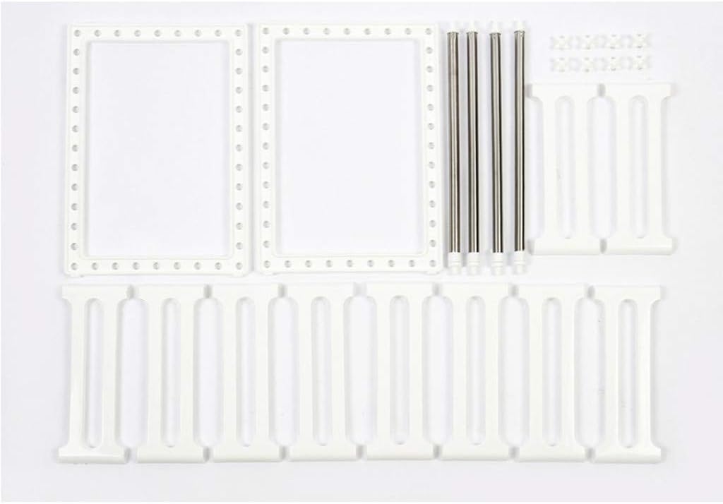 YumLock Kitchen Sink Dish Rack, Adjustable 2 Tier Under Shelf Storage Organize Rack Holder, White – image 8