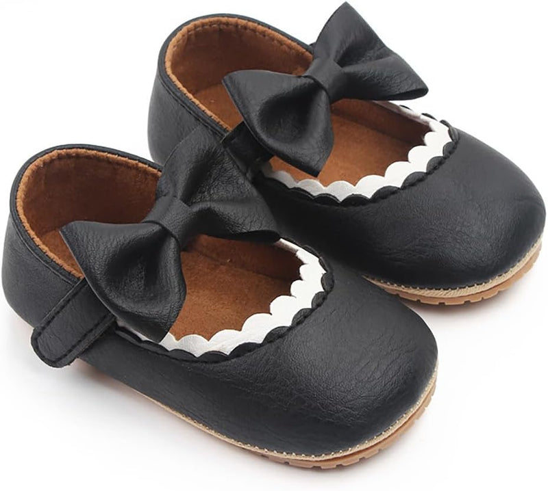 Baby Shoes Infant Sneaker Sandals for Girls Leather Walking Shoes Non-Slip Sneaker Toddler First Walker Shoes Newborn Crib Shoes