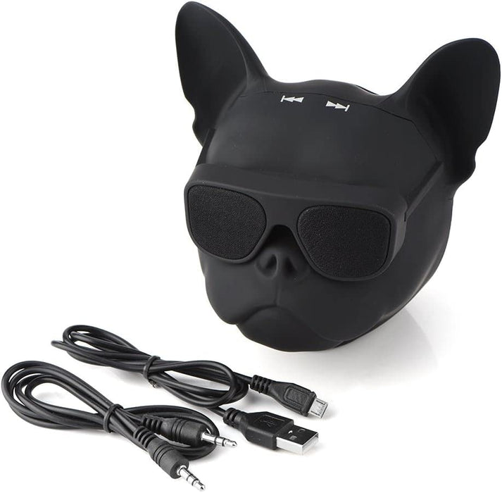 SYOSI Dog Shaped Creative Speaker, French Bulldog Shaped HI-FI Wireless Speaker with 32G Capacity, Bluetooth 4.1, Portable, Perfect for Home, Long Time Use