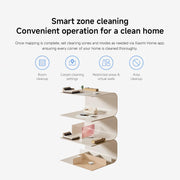 Xiaomi Robot Vacuum H40, 10000Pa powerful suction, LDS Navigation, Smart Mapping, Anti-tangle brush, Auto Dust Emptying, 180min Runtime, Works with Xiaomi Home App, Voice Control