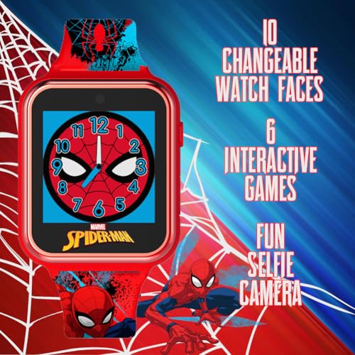 ACCUTIME Marvel Spiderman SPD4588 Interactive Watch, Unisex Kids