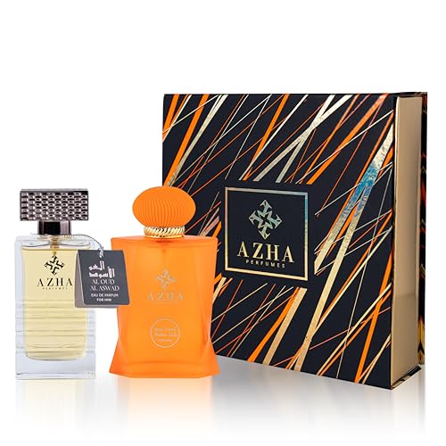 Azha Perfumes - 2Pc Gift Set Al Oud Al Aswad EDP 100 ml for Men + Arabian Lady EDP 100 ml for Women