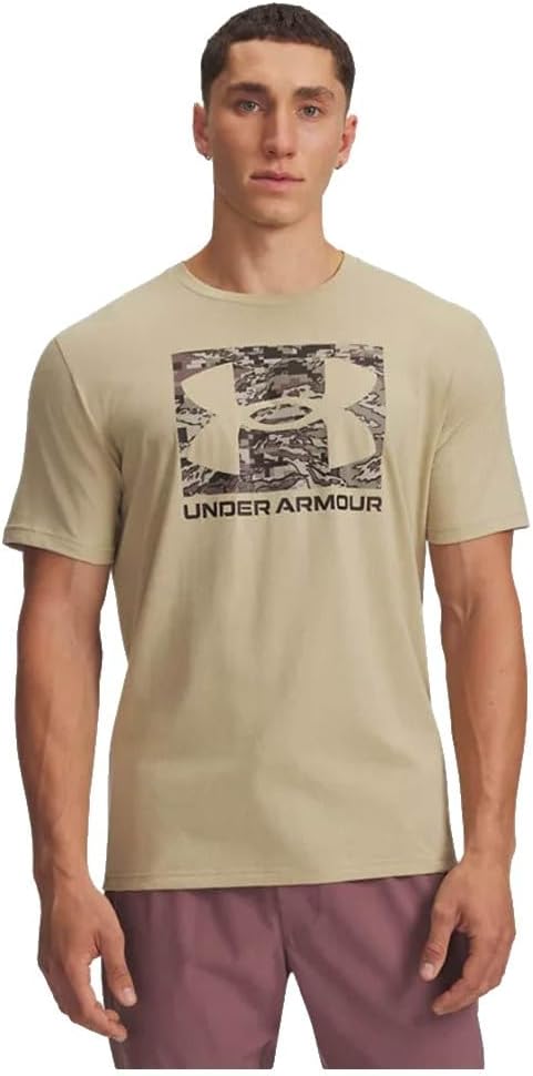 mens UA ABC CPRNT BOXED LOGO SS Modern (pack of 1) - WHITE