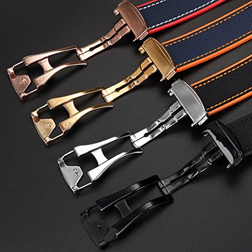 GANYUU Silicone Nylon Watchband For Omega Seamaster 300 Speedmaster 8900 Planet Ocean 20mm 22mm 21mm Watch Strap Tools