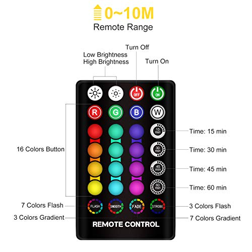 DTOETKD Moon Lamp 3D Printing 16 Colours Moon Light with Stand & Remote & Touch Control and USB Rechargeable (Diameter 12cm ), Best Gifts for Baby Kids Lover Birthday