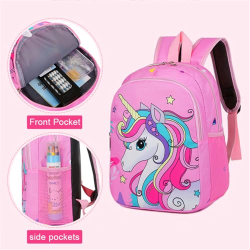 BMXENG Kids Backpack for Girls Unicorn Backpack for School Water Repellent Backpacks for Elementary or Kindergarten School Bag School Backpack