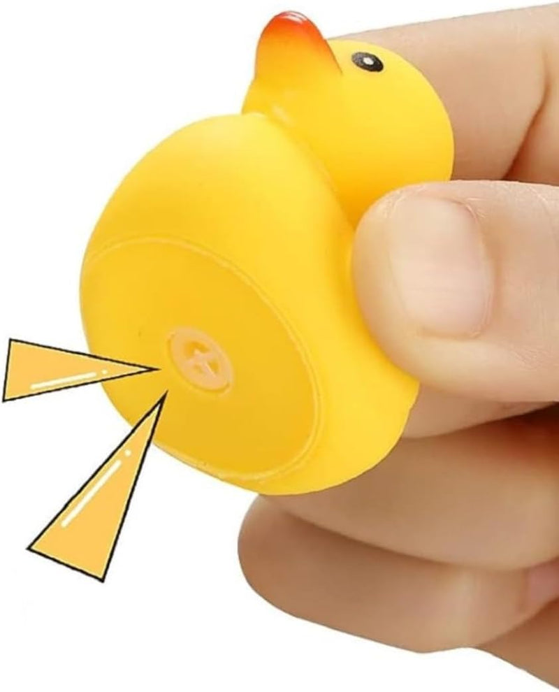 BKDT Marketing Bath Duck Toys - 12 PCS Yellow Rubber Ducks Squeak & Float Ducky for Baby Shower, Pool - Duckling Toy for Toddlers Kids 3 Months+