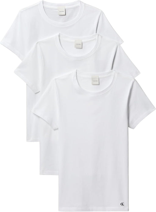 womens Cotton Tee 3pk Lv00qs7485 Lounge & Sleepwear Tops - White/White/White