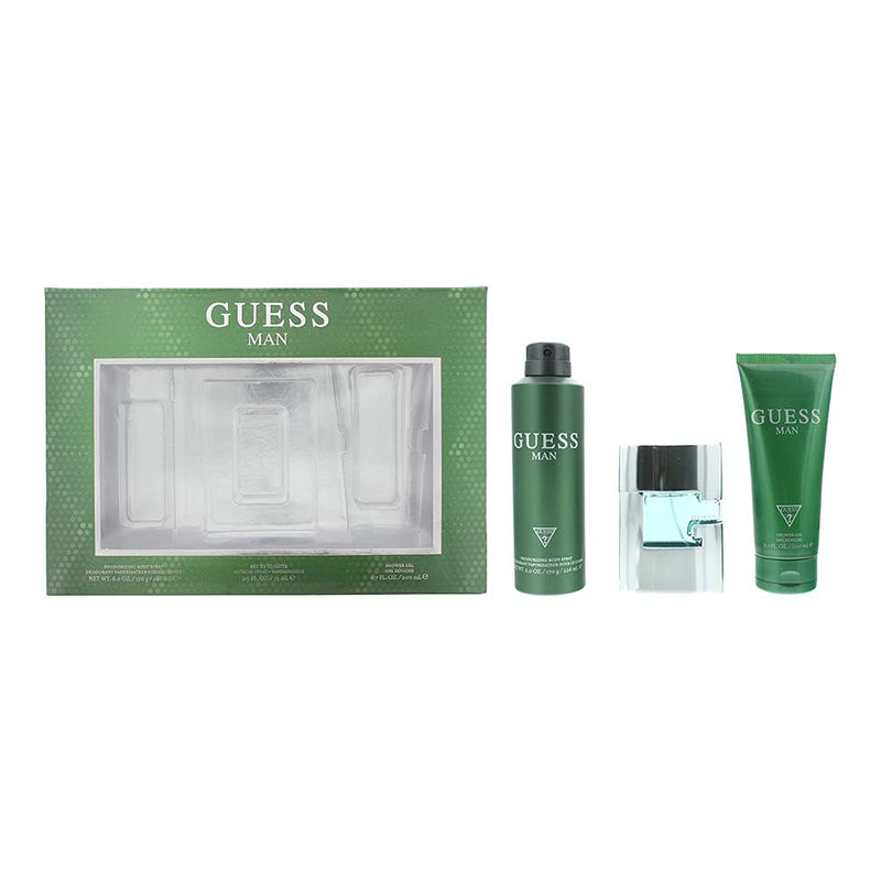 GUESS 3 Piece Gift Set For Men, 2.5 Oz