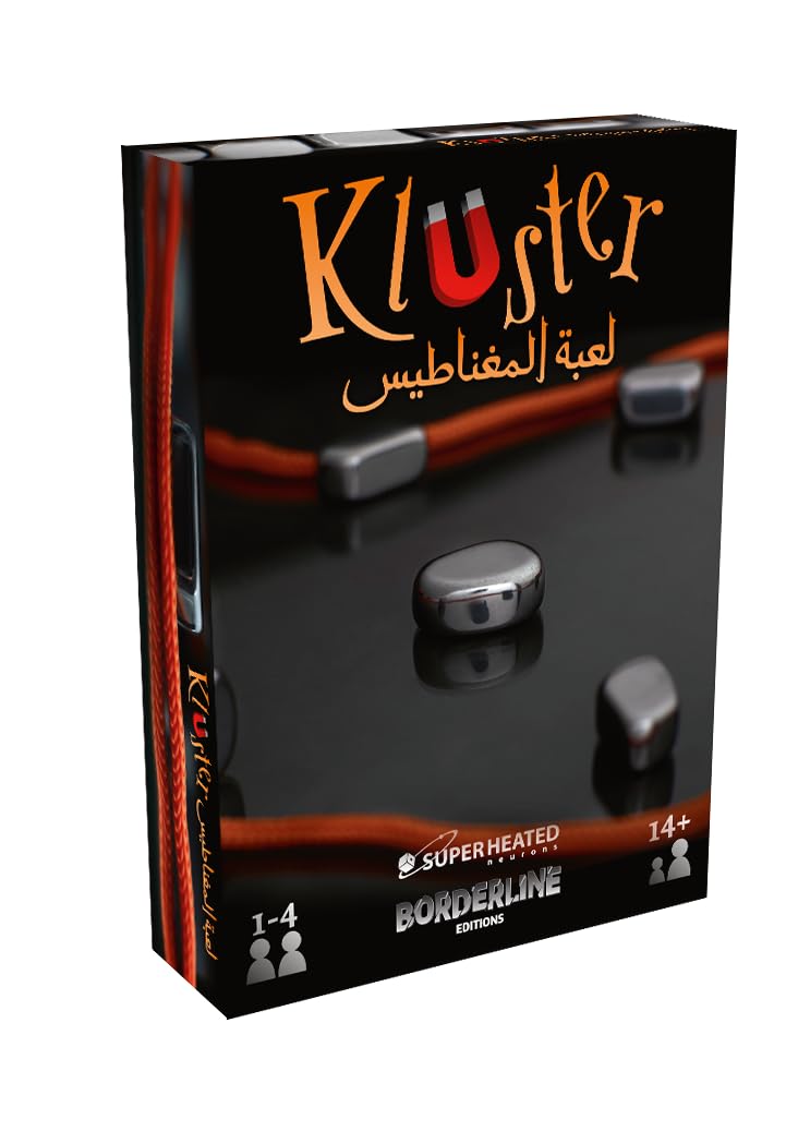 SuperHeated Neurons Kluster | 1-4 Players | Official Version | English, Arabic and French Language | Ages 14+ | Board Game - Magnet Game | Original Made In China