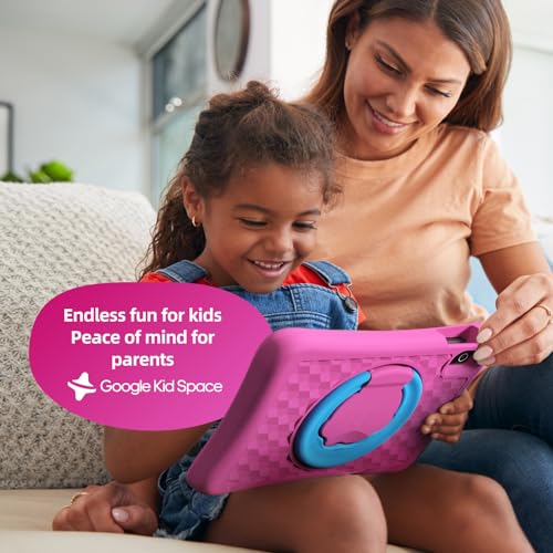 Plimpton Upgrade Kids Tablet Android 14, 10-Inch Tablet for Kids with Google Kids Space, 8-core, 12(4+8) GB RAM, 64GB, 6000mAh, Parental Controls, Toddler Tablet with EVA Shockproof Case, Kids20