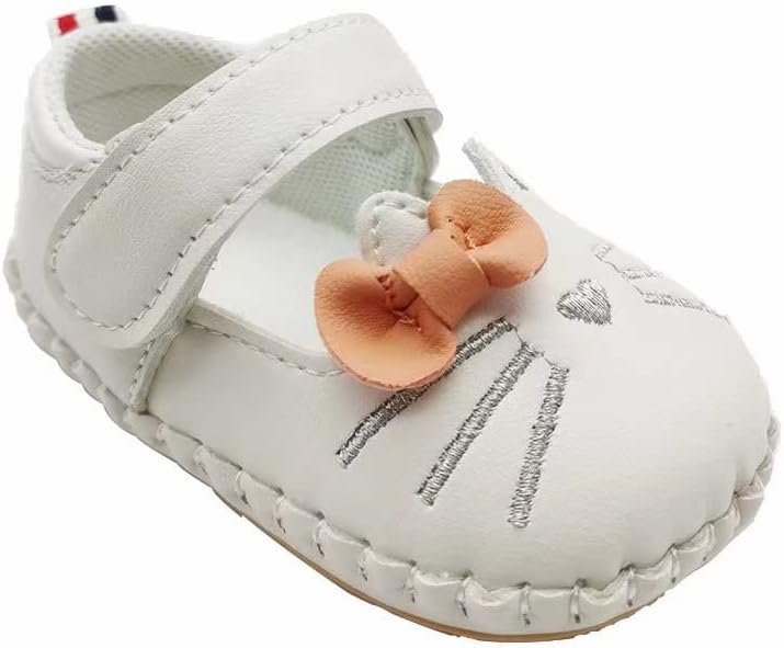 JZLIFE First Walking Shoes,Anti-slip,Comfortable and Breathable Baby Shoes with Hair Band,Baby Gift for Newborn Baby