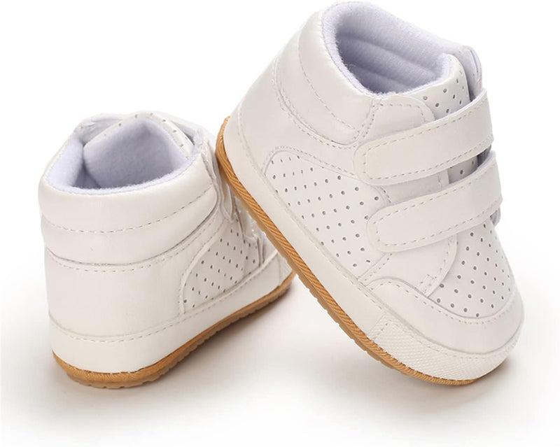 E-FAK Baby Shoes Boys Girls Infant Sneakers Non-Slip Rubber Sole Toddler Crib First Walker Shoes