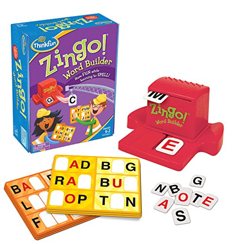 Think Fun (Zingo Word Builder) - Zingo Word Builder Early Reading Game - Award Winning Game for Pre-Readers and Early Readers