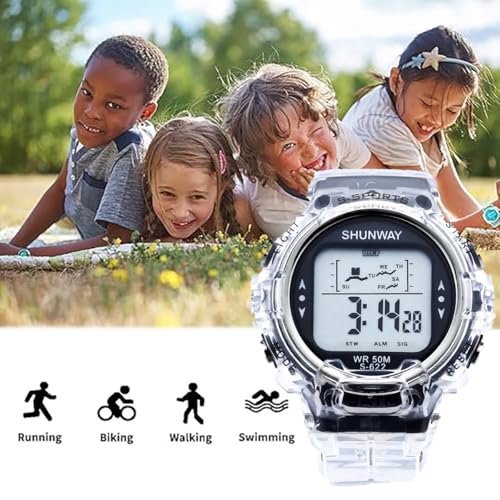 Kids Watchs for Girls Boys Cute Cartoon Wrist Watch Gift Digital Sport Girls Boys Watch Outdoor Pink Watch Ideal Gift for Toddlers Children