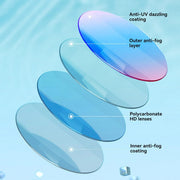 Electroplating Swimming Goggles Adjustable UV Protection Swimwear Anti-Fog Swim Diving Water Glasses for Men Women Diving Water Sports Eyewear - One Size