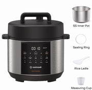 Nutricook Smart Pot 2 Rice Cooker, Steamer, Sauté Pot, Yogurt Maker & More,9 In 1 Electric Pressure Cooker, Slow Cooker,6 Liters, 12 Smart Programs With New Smart Lid