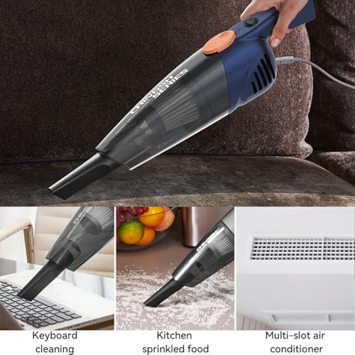 Deerma DX118C Pro 2-in-1 Handheld Vacuum Cleaner, Vacuum Cleaner 600W 15kPa Strong Suction Powerful Lightweight 5M Power Cable | HEPA Filtration Upright & Handheld Vacuum Dual-Usage