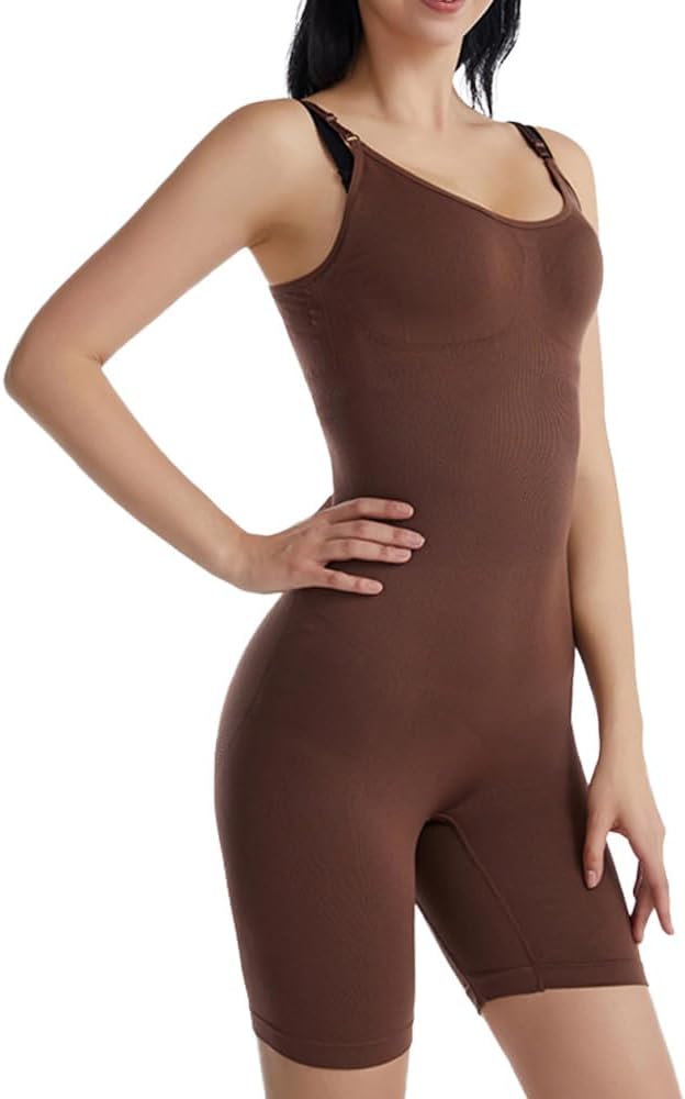Dress Cici Body Shaper for Women Full Body Shaper, Thigh Slimmer, Hip Up, Waist Compression, Shoulder Adjustable Straps