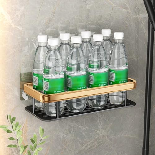 Beauenty 2-Pack Rust-Proof Stainless Steel Shower Caddy Shelf Organizer, Modern Wall-Mounted Double Shelf, Bathroom Accessories Organization Rack