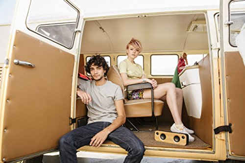 MARLEY House of Get Together Mini: Portable Speaker with Wireless Bluetooth Connectivity, 10 Hours of Indoor/Outdoor Playtime, and Sustainable Materials, Signature Black