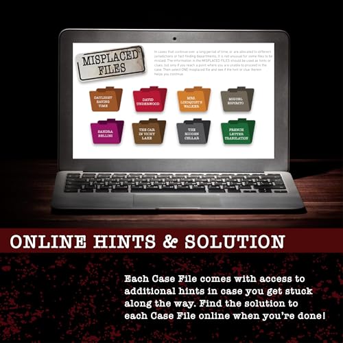Murder Mystery Party Case Files: Underwood Cellars Unsolved Mystery Detective Case File Game Play Alone, W/ Friends, Family Or For Couples Date Night Ages 14+ From University Games , Brown