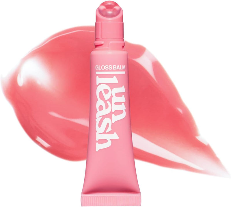 Sunset Dazzle Lip Gloss Balm, Hydrating Tinted Lip Balm with Glossy Shimmer, Lightweight & Moisturizing Vegan Formula with Peptides, Vitamin C & Vitamin E (No.0 Waikiki) 0.35 oz - No.1 Malibu