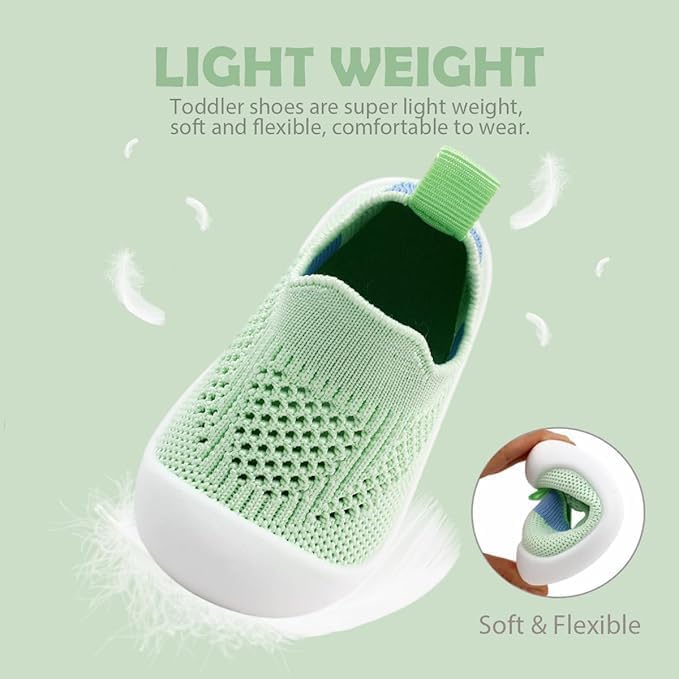 ZONEY Baby Shoes Toddler First Walking Shoes Infant Sneakers Breathable Knitted Mesh Boy & Girls Shoes