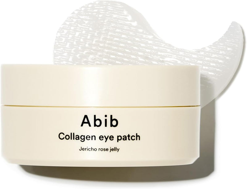 Abib Collagen Eye Patch Jericho Rose Jelly 60 Patches, Korean Under Eye Patches for Puffy Eyes and Dark Circles, Anti-Wrinkle, Collagen, Caffeine, Niacinamide, Ceramide, Antioxidant, Skin Care