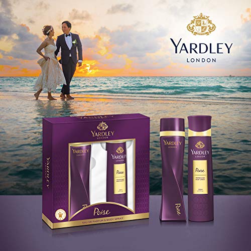 Yardley London Poise Perfumed Gift Set For Refined Woman - Eau De Parfum 100 ml + Body Spray 150 ml