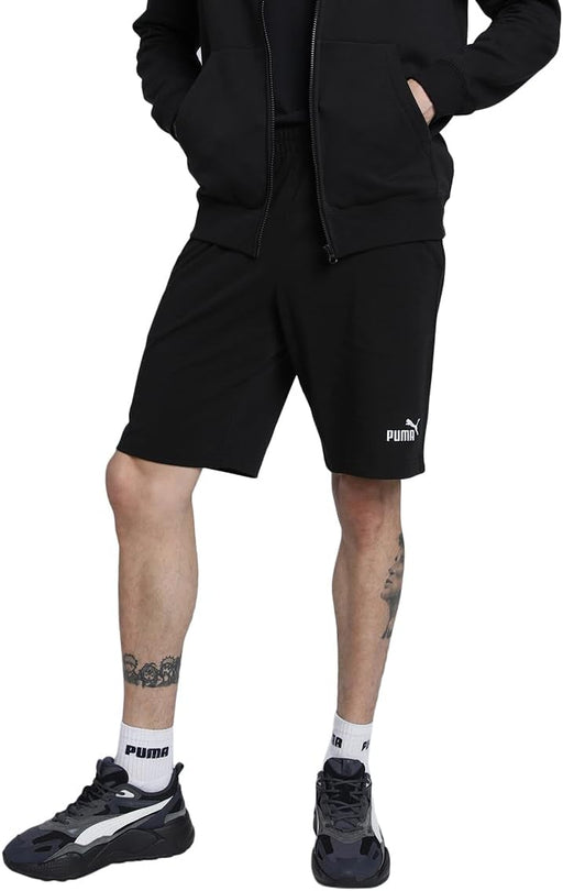 mens ESS No. 1 Logo Jersey Shorts Knitted Shorts (pack of 1) - PUMA Black
