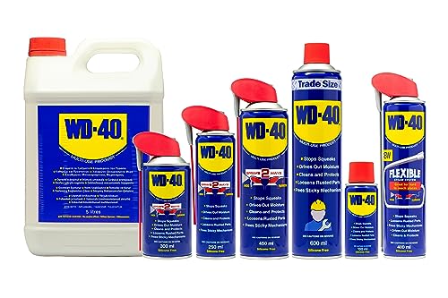WD-40 Multi-Use 100ml Spray Aerosol Can All-Purpose Lubricant, Cleans Rust, for Home & Workshop Use
