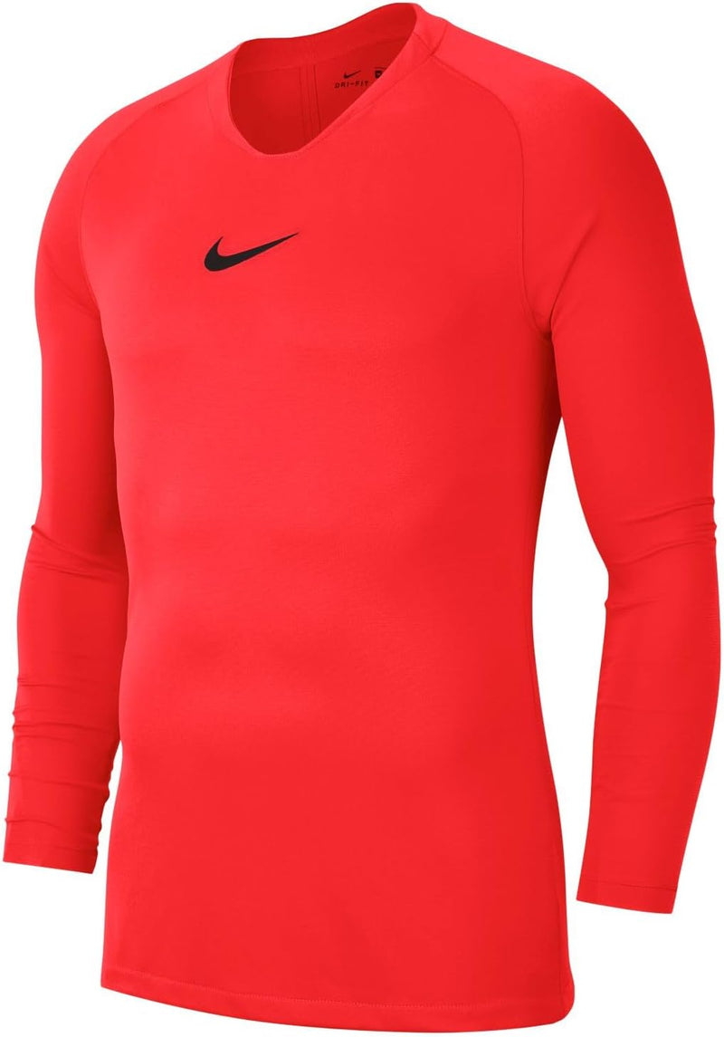 Men's M NK DRY PARK 1STLYR JSY LS Long Sleeved T-shirt - XL Bright Crimson/Black